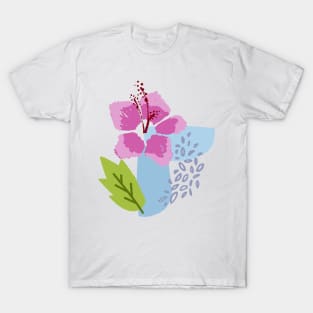 Gumamela flower abstract T-Shirt